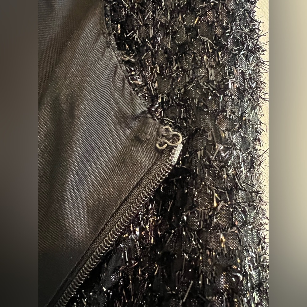 Stephen Sprouse 1980s Metallic Black Mini Dress — Vintage - Picture 8 of 8